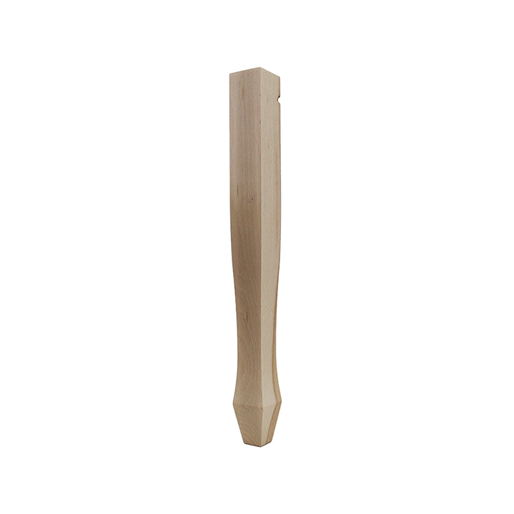 Neo-classical Unfinished Wood Spade Foot Legs