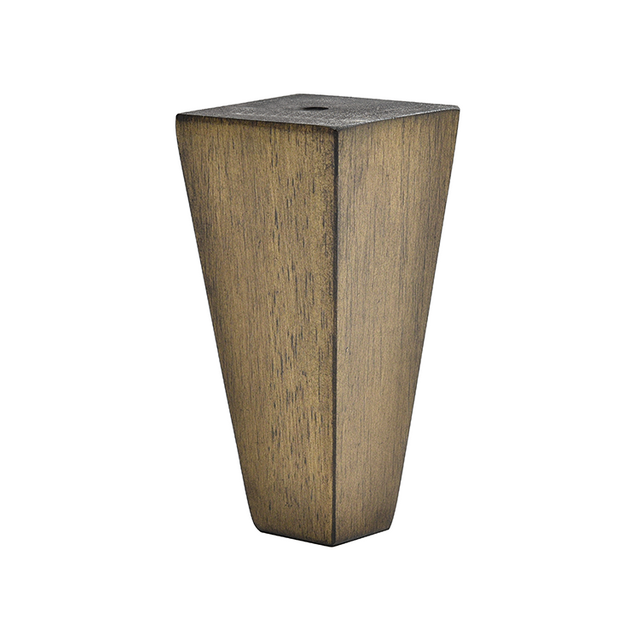 6'' Espresso Brown Square Wooden Feet