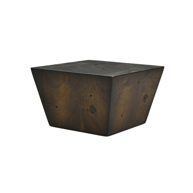 2 1/2'' Espresso Square Wooden Feet