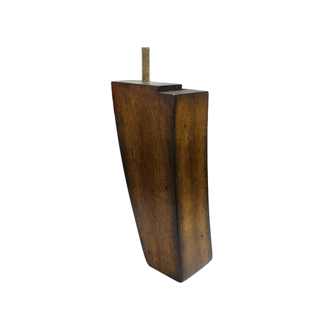 6 1/4'' Espresso Corner Wooden Feet