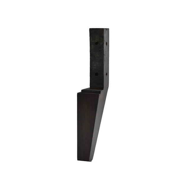 9 1/8'' Espresso Dark Corner Wooden Feet