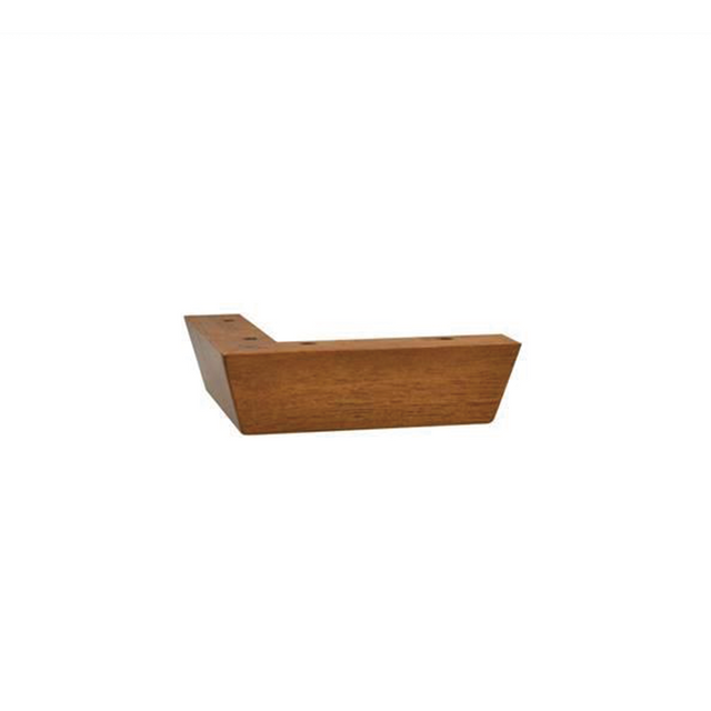 Modern Light Brown Corner Wooden Feet