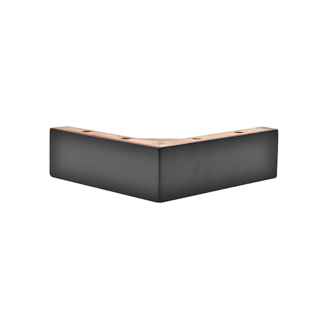 2 3/4'' Black Corner Wooden Feet
