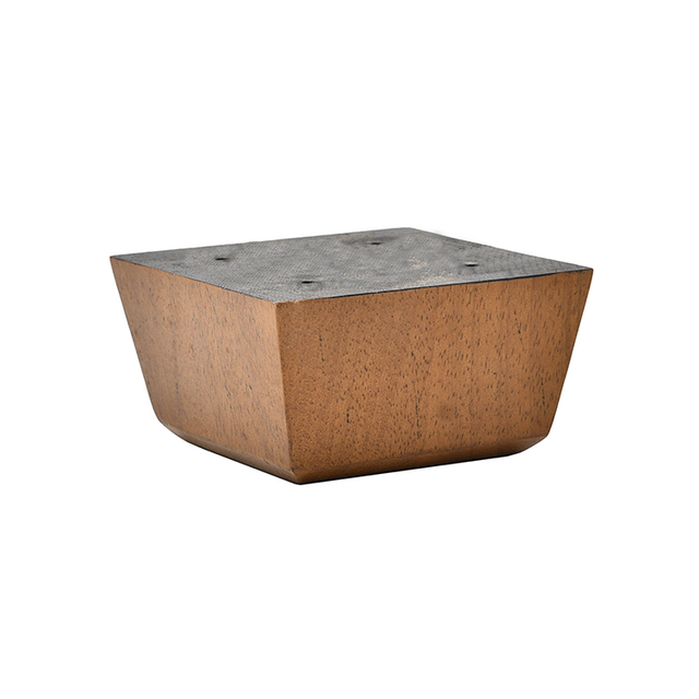 3'' Espresso Brown Square Wooden Feet