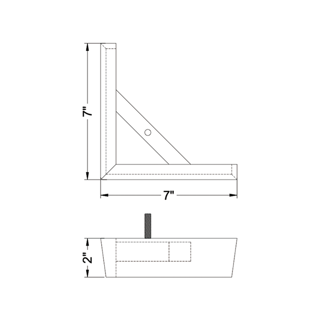Traditional Esspresso Brown Corner Furniture Feet