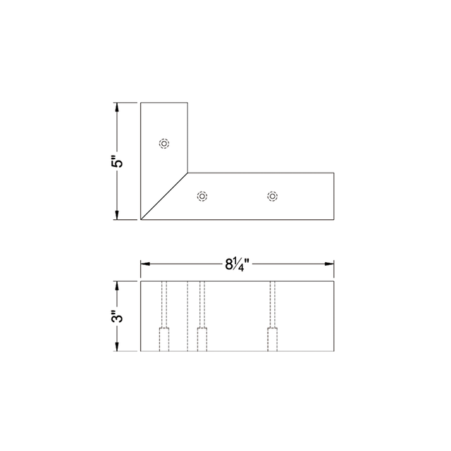 Classic Espresso Finish Corner Furniture Legs