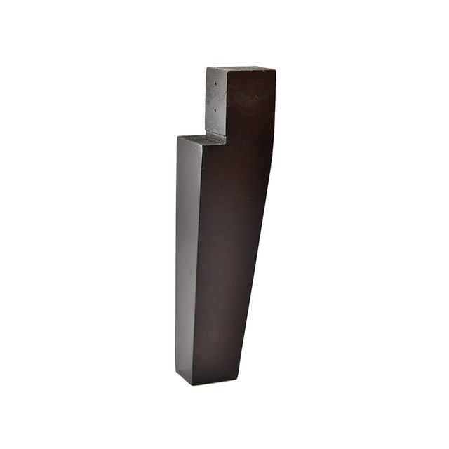 8 3/4'' Espresso Dark Corner Wooden Feet