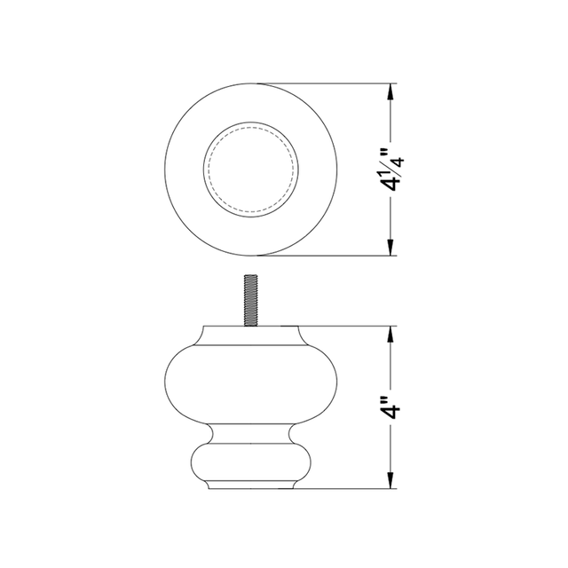 Solid Wood Walnut finish sofa legs