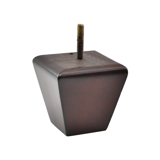 2 3/4'' Espresso Dark Square Wooden Feet
