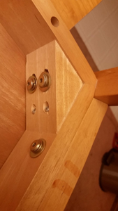How To Attach Washers To Wooden Table Legs?